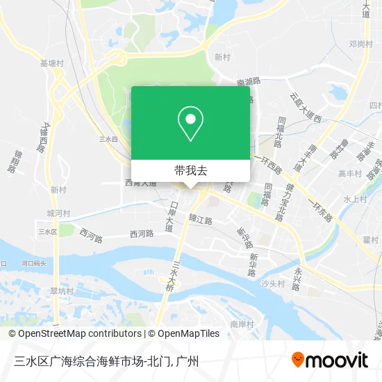 三水区广海综合海鲜市场-北门地图