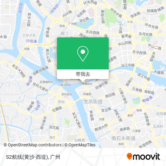 S2航线(黄沙-西堤)地图