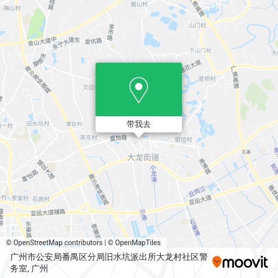 广州市公安局番禺区分局旧水坑派出所大龙村社区警务室地图