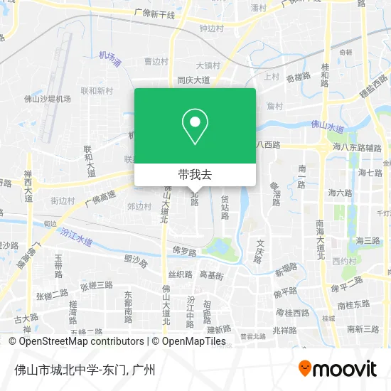 佛山市城北中学-东门地图