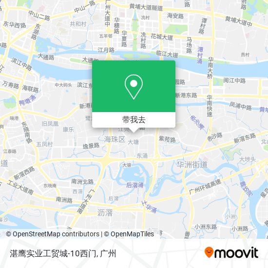 湛鹰实业工贸城-10西门地图