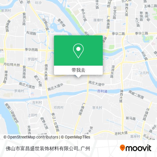 佛山市富昌盛世装饰材料有限公司地图
