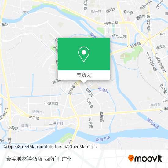 金美域林禧酒店-西南门地图