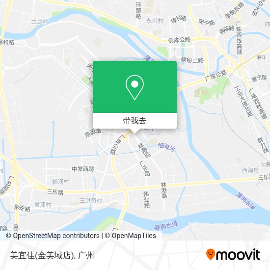 美宜佳(金美域店)地图