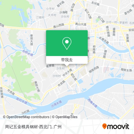 周记五金模具钢材-西北门地图