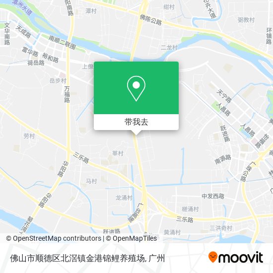 佛山市顺德区北滘镇金港锦鲤养殖场地图