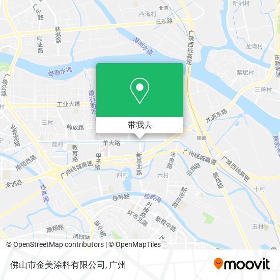 佛山市金美涂料有限公司地图