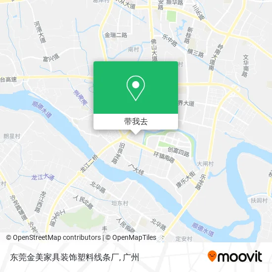 东莞金美家具装饰塑料线条厂地图
