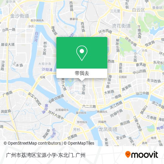 广州市荔湾区宝源小学-东北门地图
