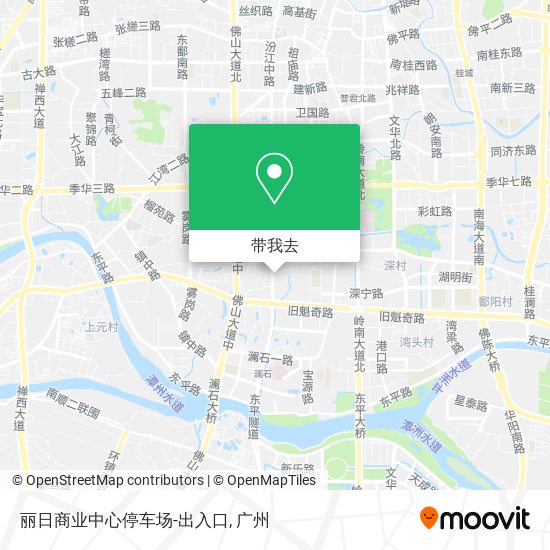丽日商业中心停车场-出入口地图