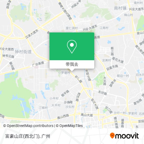 富豪山庄(西北门)地图