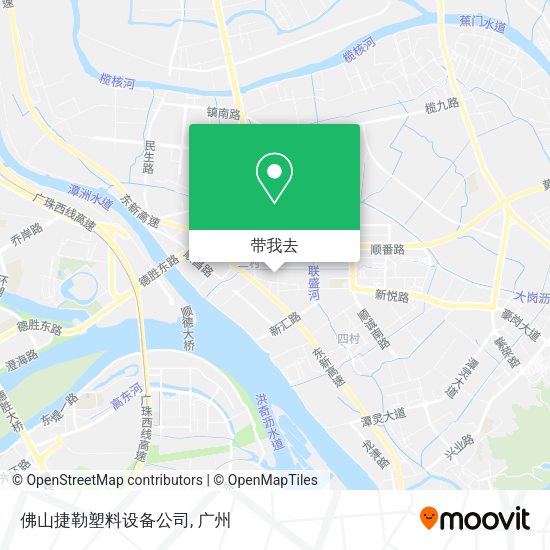 佛山捷勒塑料设备公司地图