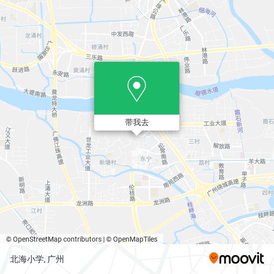 北海小学地图