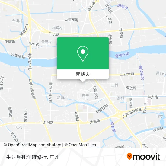 生达摩托车维修行地图