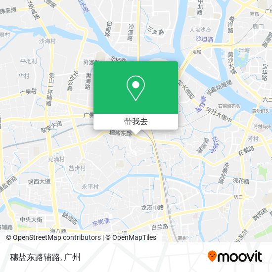 穗盐东路辅路地图