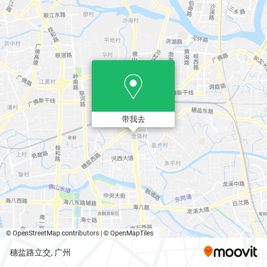 穗盐路立交地图