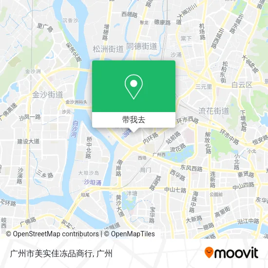 广州市美实佳冻品商行地图