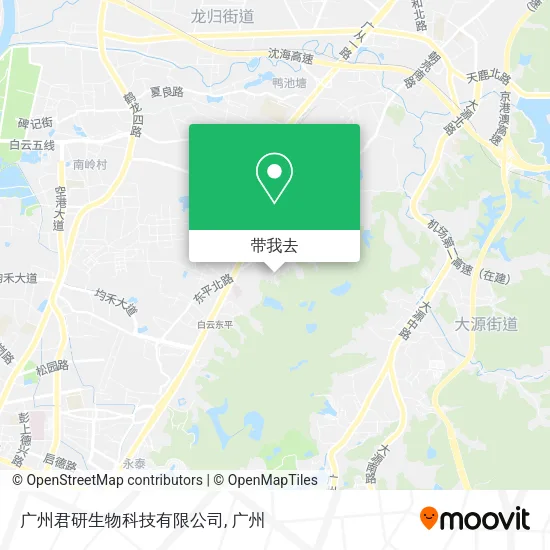广州君研生物科技有限公司地图