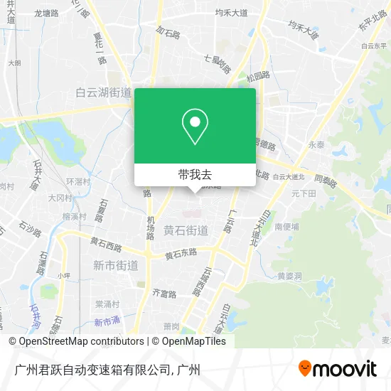 广州君跃自动变速箱有限公司地图