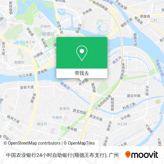 中国农业银行24小时自助银行(顺德王布支行)地图