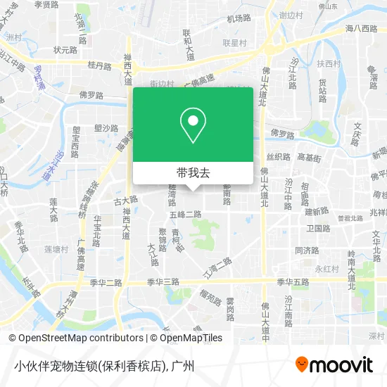 小伙伴宠物连锁(保利香槟店)地图