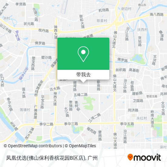 凤凰优选(佛山保利香槟花园B区店)地图