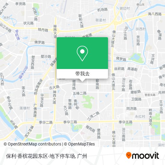 保利·香槟花园东区-地下停车场地图