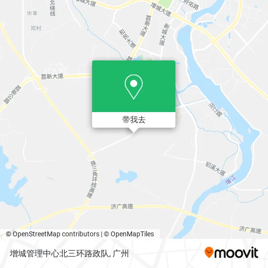 增城管理中心北三环路政队地图
