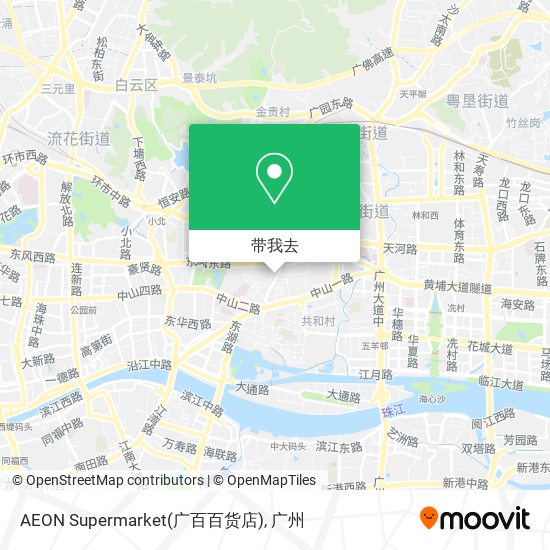 AEON Supermarket(广百百货店)地图