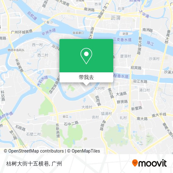 桔树大街十五横巷地图