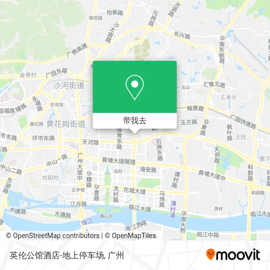 英伦公馆酒店-地上停车场地图