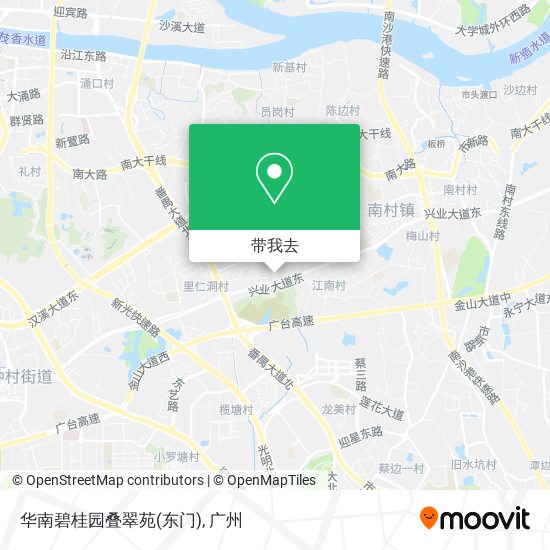 华南碧桂园叠翠苑(东门)地图