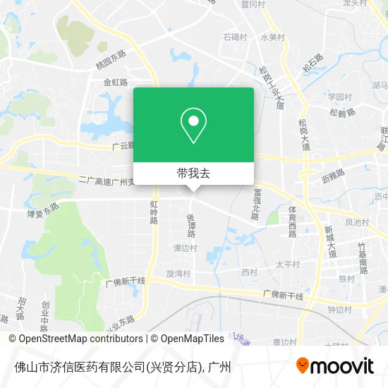 佛山市济信医药有限公司(兴贤分店)地图