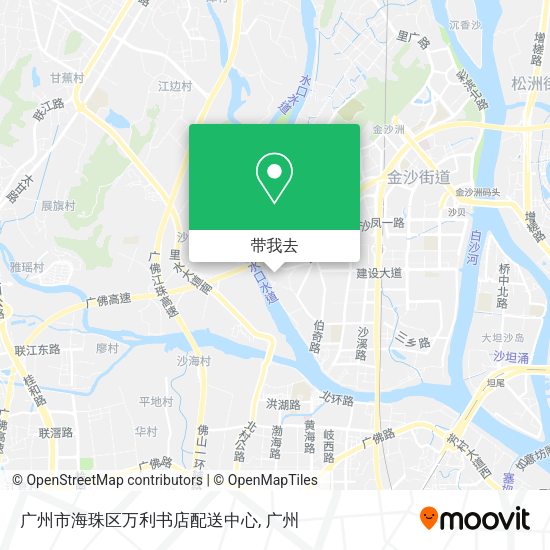 广州市海珠区万利书店配送中心地图