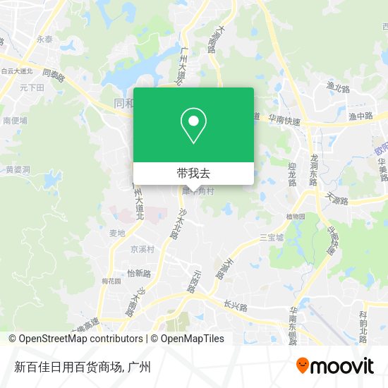 新百佳日用百货商场地图
