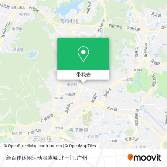 新百佳休闲运动服装城-北一门地图