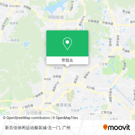 新百佳休闲运动服装城-北一门地图