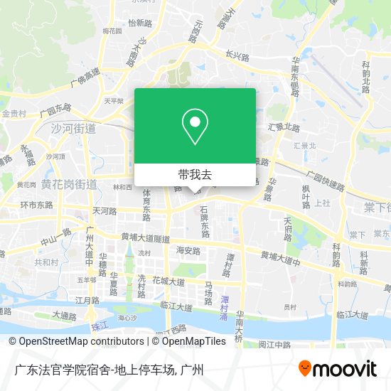广东法官学院宿舍-地上停车场地图