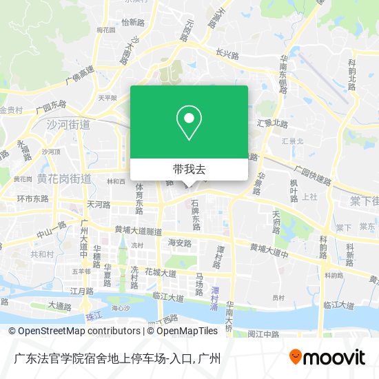 广东法官学院宿舍地上停车场-入口地图