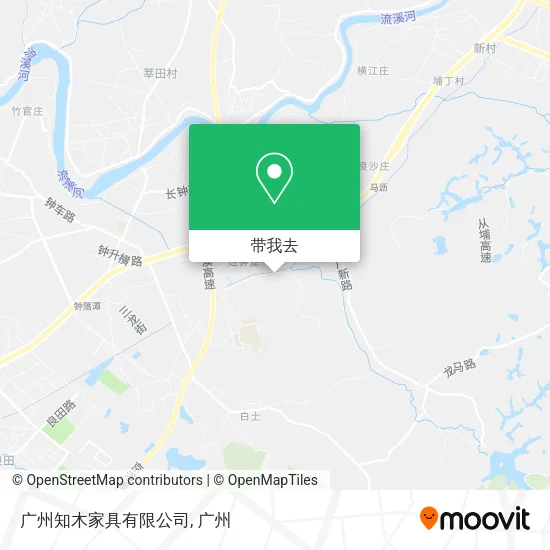 广州知木家具有限公司地图