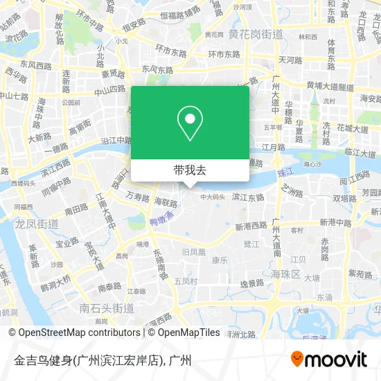 金吉鸟健身(广州滨江宏岸店)地图