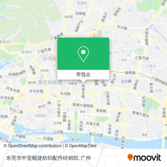 东莞市中堂顺捷纺织配件经销部地图