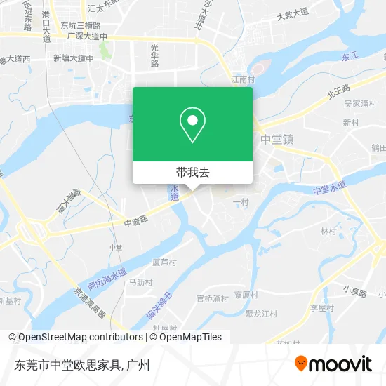 东莞市中堂欧思家具地图