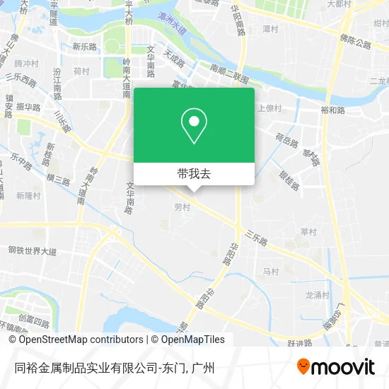 同裕金属制品实业有限公司-东门地图