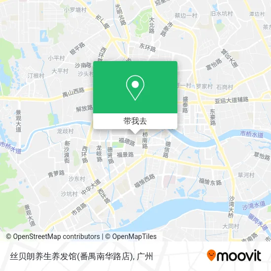 丝贝朗养生养发馆(番禺南华路店)地图