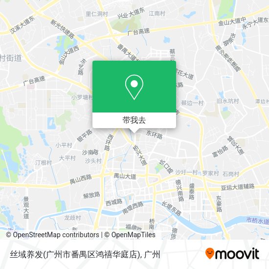 丝域养发(广州市番禺区鸿禧华庭店)地图