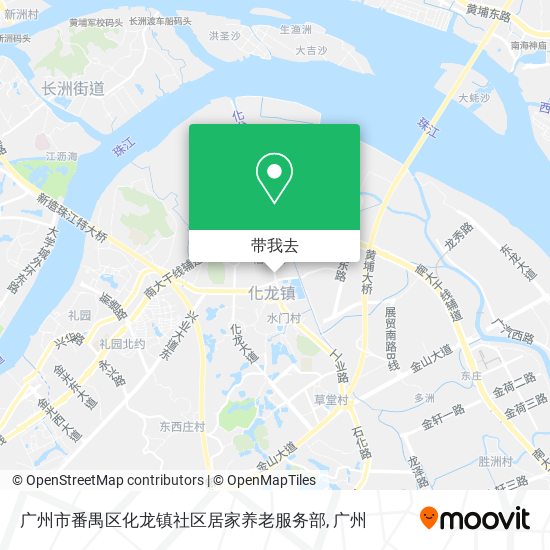 广州市番禺区化龙镇社区居家养老服务部地图