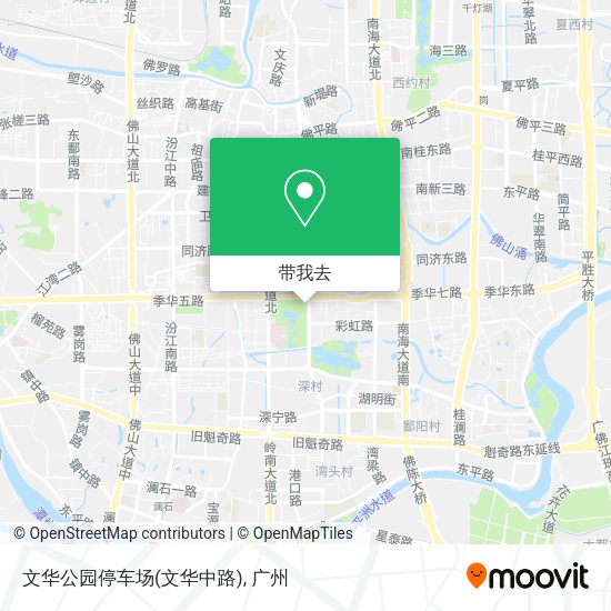 文华公园停车场(文华中路)地图