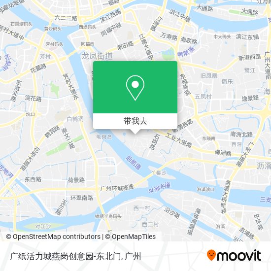 广纸活力城燕岗创意园-东北门地图