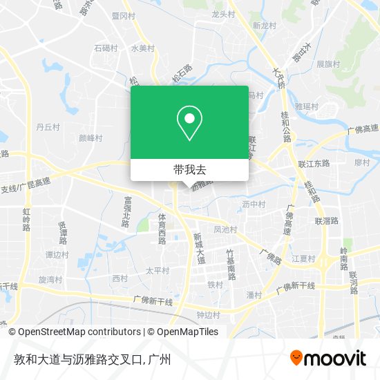 敦和大道与沥雅路交叉口地图